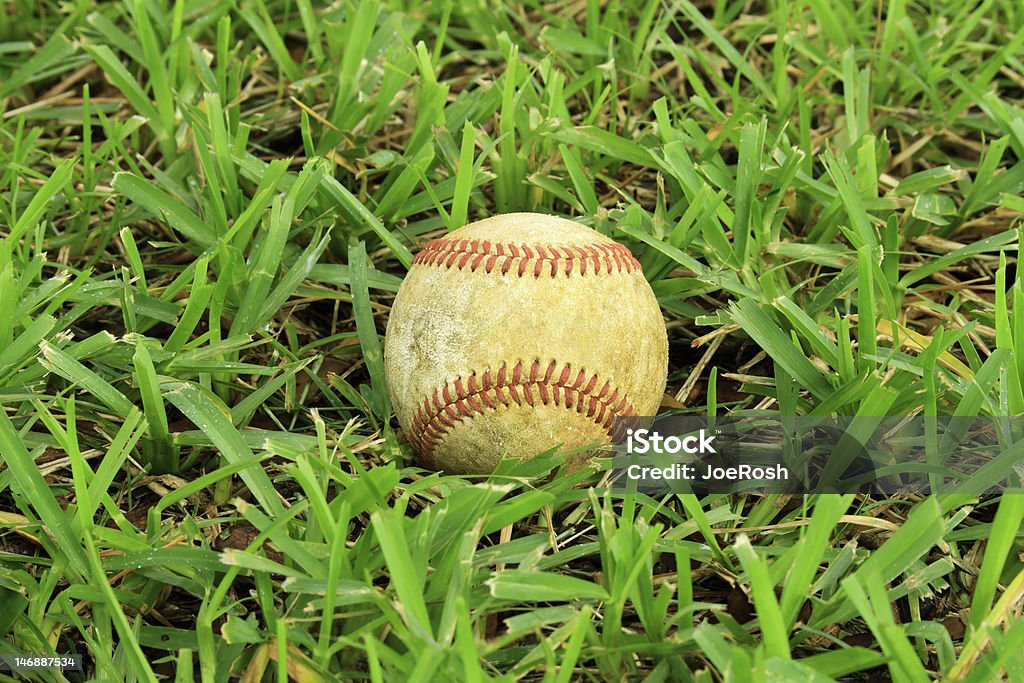 Faible Angle de Baseball en herbe - Photo de Adolescence libre de droits