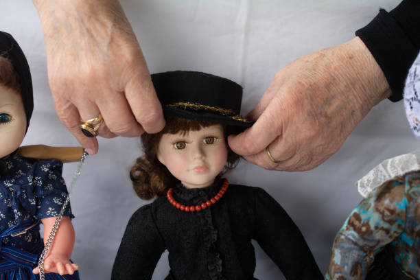 Doll on craft market with traditional Twents clothing
