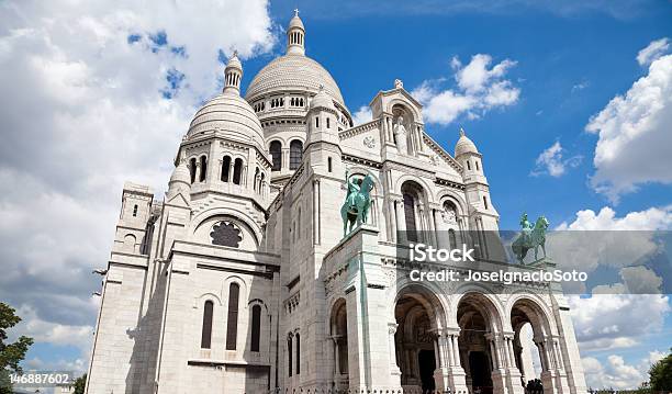 Foto de Fachada Da Sacre Coeur Paris e mais fotos de stock de Arquitetura - Arquitetura, Basílica, Basílica do Sacre Coeur