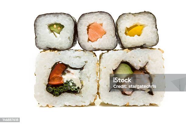 Sushi Ściany - zdjęcia stockowe i więcej obrazów Abstrakcja - Abstrakcja, Aranżacja, Bez ludzi