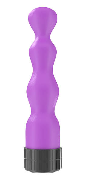 Dildo Vibratore isolato su bianco - foto stock