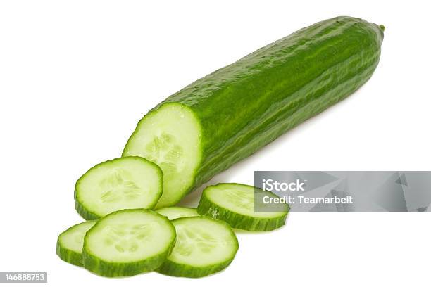 Cucumber Stock Photo - Download Image Now - Chopped Food, Close-up, Cross Section