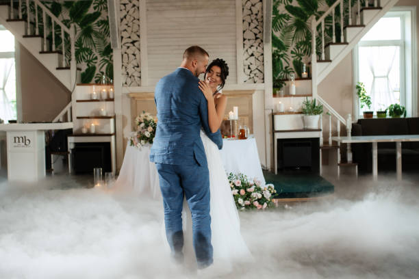 istock the first dance of the bride and groom inside a restauran 1468888641