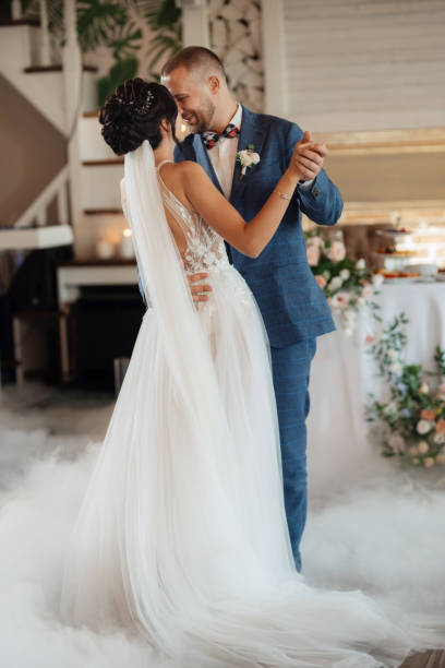 istock the first dance of the bride and groom inside a restauran 1468888931