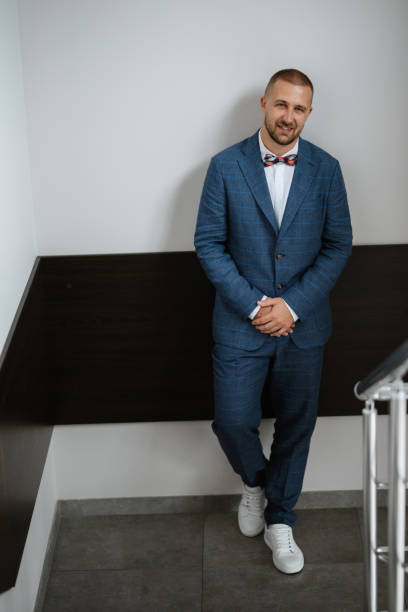 istock portrait of smiling groom with beard 1468890681