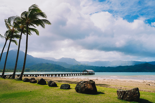 Hanalei Bay in Kauai Hawaii USA