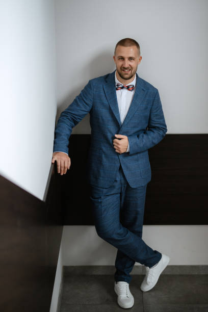 istock portrait of smiling groom with beard 1468891907