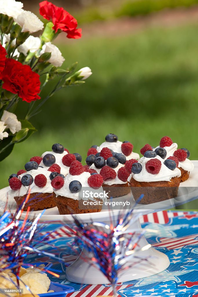 Picnic estivo - Foto stock royalty-free di Muffin - Dolci