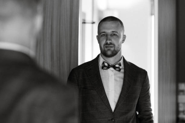 istock portrait of smiling groom with beard 1468892665