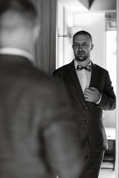 istock portrait of smiling groom with beard 1468892695