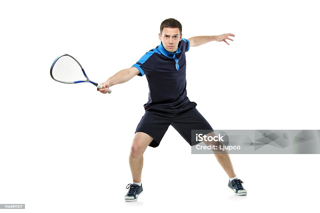 Jogador de Squash tocando - Foto de stock de Squash royalty-free