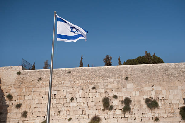 istock Israeli Flag at Western Wall 146890279