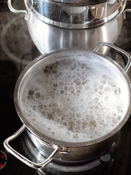istock pasta cooking in boiling water in saucepan at home 1468902952