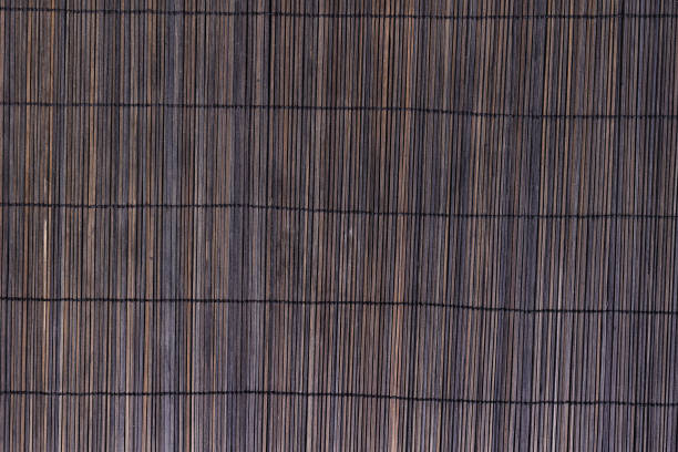 istock Worn wood background lined dark brown colour 1468903382