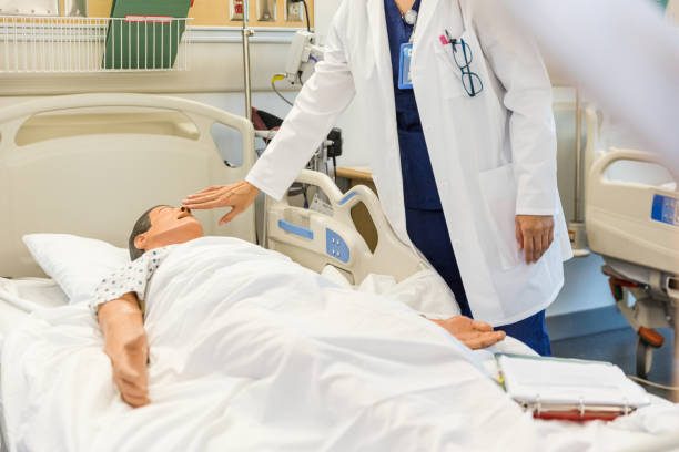 istock Unrecognizeable hospital trainer utilizes the CPR dummy to demonstrate 1468904889