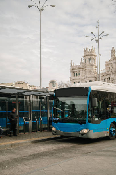 istock City buses in Madrid, Spain 1468905541