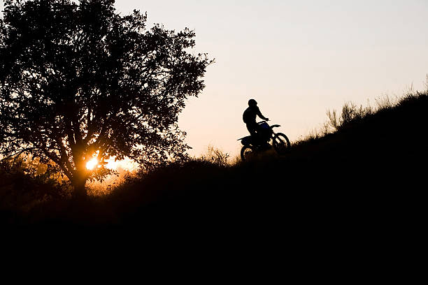 istock Motocross rider at sunset 146890901