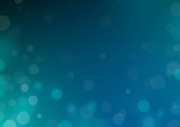 Glittering abstract turquoise blue Christmas lights Shiny sparkling glittering turquoise blue colored background vector illustration for use as background template on Christmas designs, cards, flyers, banners, advertising, brochures, posters, digital presentations, slideshows, PowerPoint, websites dark blurred background stock illustrations