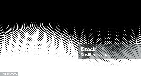 istock half tone black dots wavy gradient on white background 1468909292