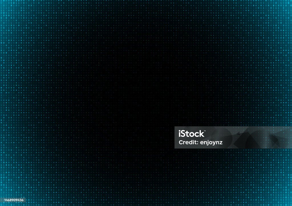 Abstract Green Blue Binary Data Background Technology Vector Design ...