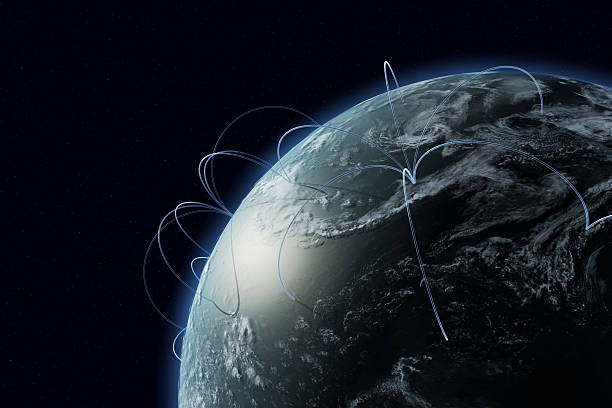 istock 3D Earth in space with communication lines connecting places 146891039