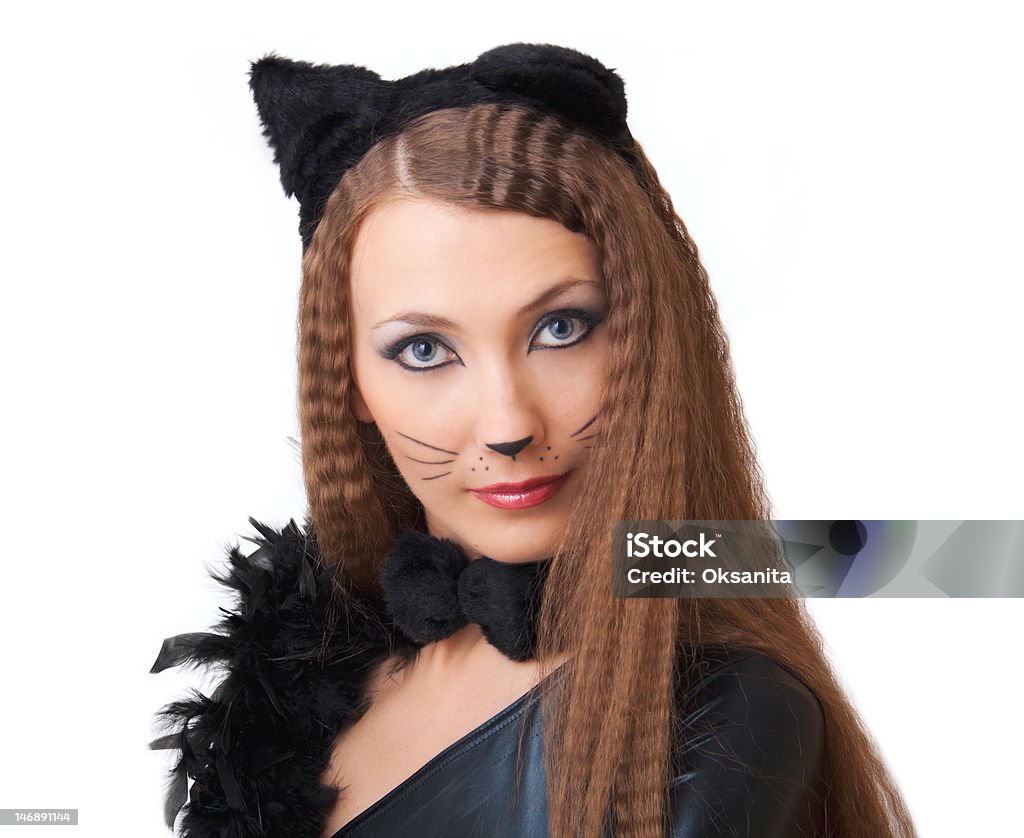 Catwoman Porträt. - Lizenzfrei Eine Frau allein Stock-Foto