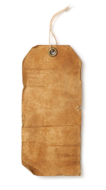 istock Vintage luggage tag on a white background 146891286