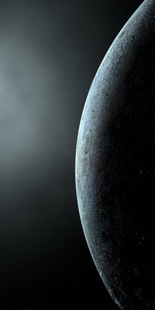 istock Surface of Triton, moon natural satellite of Neptune. 3d render 1468913936