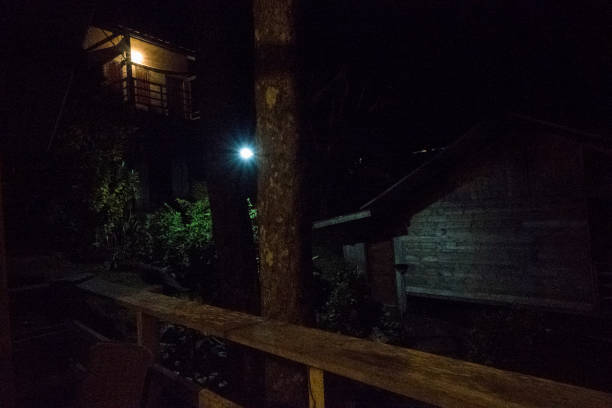 シーサイド イン の夜の雰囲気 - ストック写真