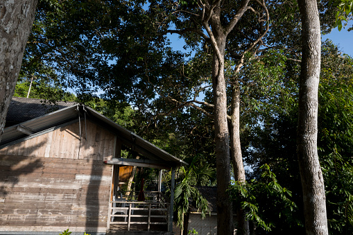 the morning atmosphere can be seen from the seaside inn on sabang island