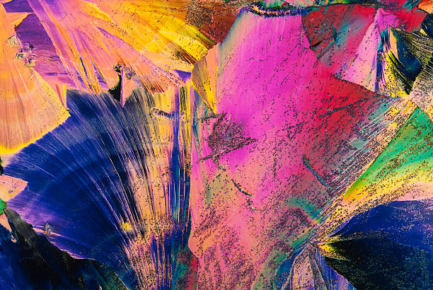 istock Light polarization through the crystal of chemicals 146891520