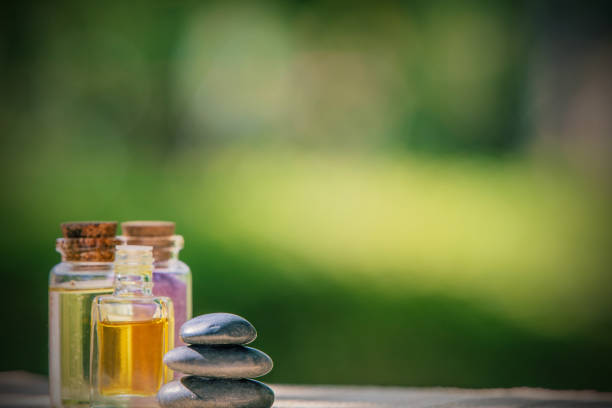 istock bottles of massage and spa oils and salts 1468920972