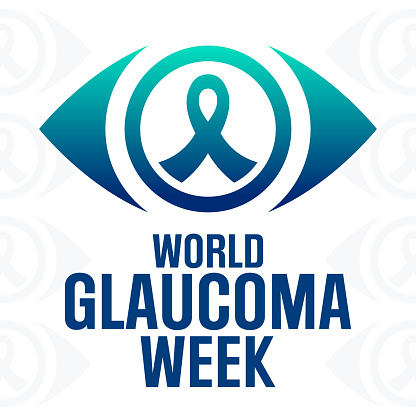 World Glaucoma Week. Vector illustration. Holiday poster