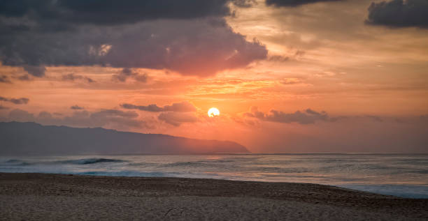 istock Hawaiian sunset wide format Kaena Point 1468923119