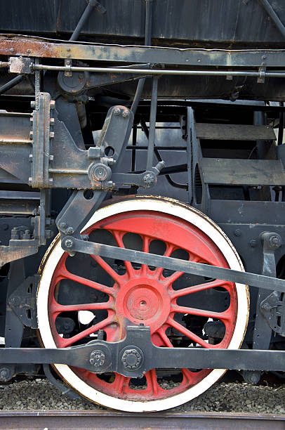 istock Old locomotive wheel 146892641
