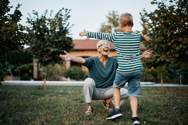 Come and give your grandma a big hug!