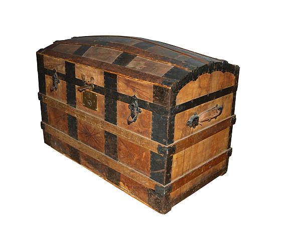 19th Century Sea Chest stock photo