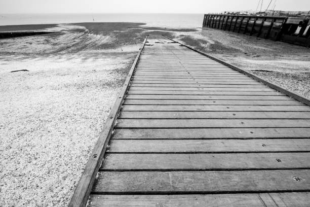 Boardwalk at Whitstable in Kent, England