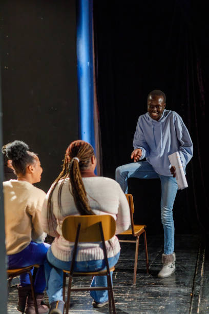 istock Drama Students Are Preparing A School Play In The Theater 1468933640