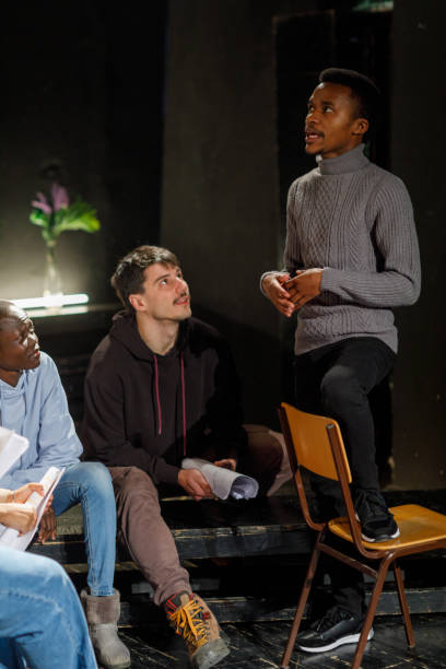 istock Drama Students Are Preparing A School Play In The Theater 1468933646