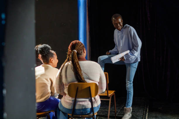istock Drama Students Are Preparing A School Play In The Theater 1468933647