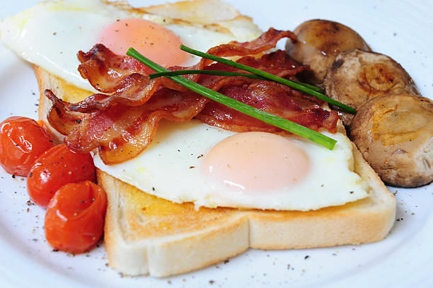 Delicious breakfast stock photo