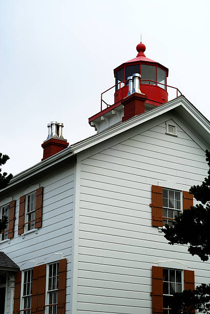 Yaquina Bay Lighthouse stock photo