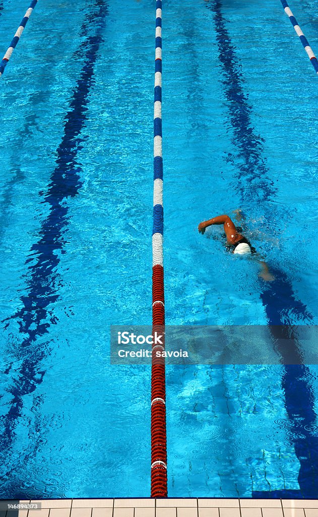 Piscina lane vertical - Royalty-free Acima Foto de stock