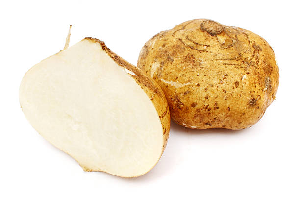 istock One whole yam bean and one cut in half 146894511