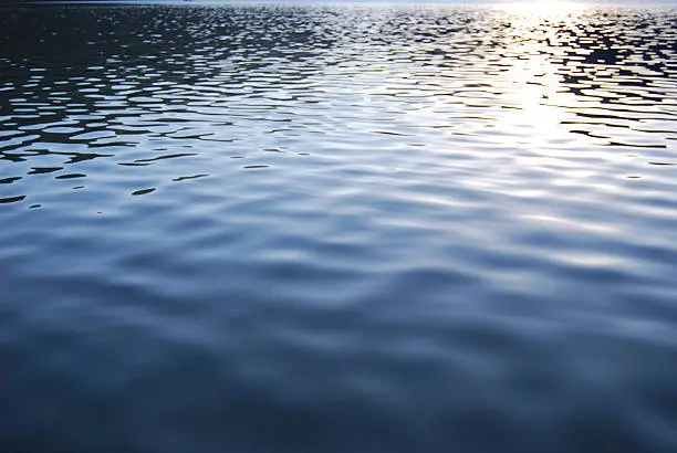 Small lake ripples and soft sunshine reflections. Useful for backgrounds.