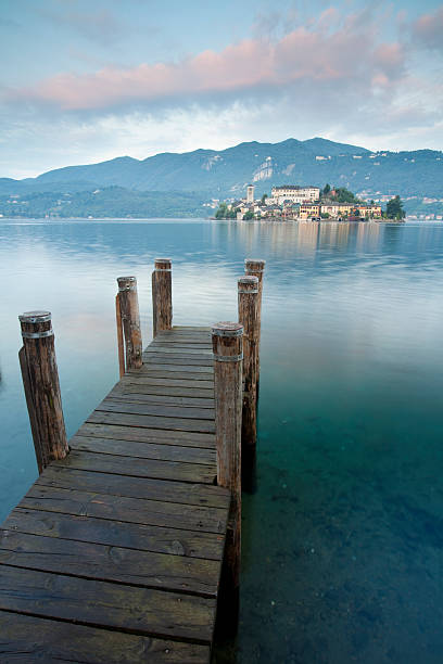 vegetable garden san giulio stock photo