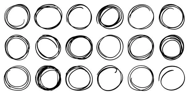 Vector illustration of Circles