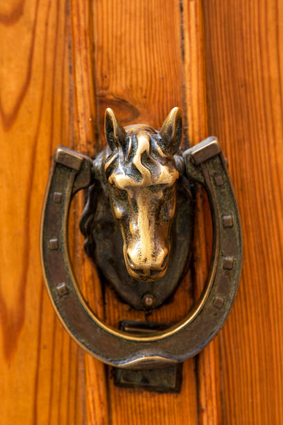 istock beautiful ancient door locks and doorhandle 146895364