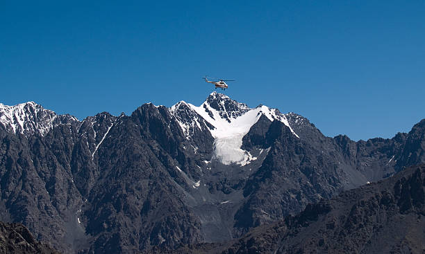 istock Helicopter in the mountains 146895810